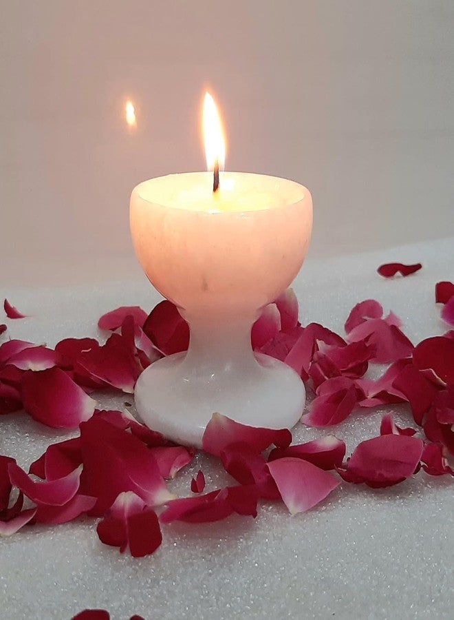 Plutofit Handicraft Marble Diyas for Puja Makrana White Marble Diya Decorative Items for Living Room/Home, Gift Items for Family and Friends, Diya Set for Pooja - Image 1